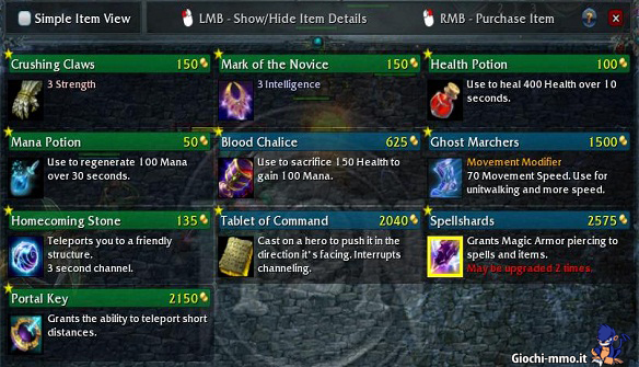 shop in game heroes of newerth