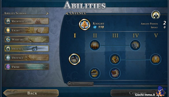 abilità Might & Magic Heroes Online