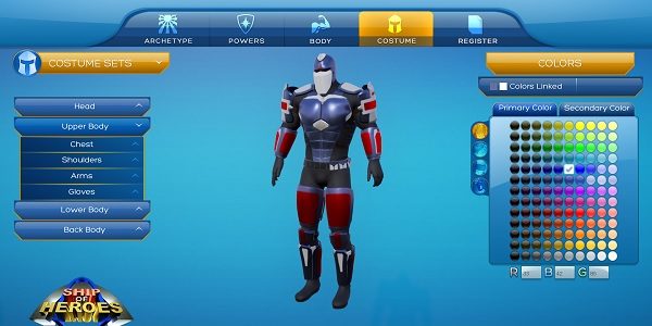 Ship of Heroes: sistema di creazione dei personaggi