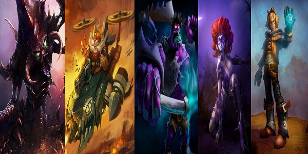I personaggi di League of Legends: Cho’Gath, Corki, Dr. Mundo, Evelynn e Ezreal
